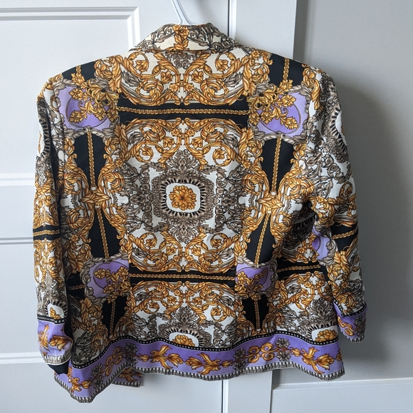 Laundry by Shelli Segal Gold Print Jacket - Picture 2 of 5
